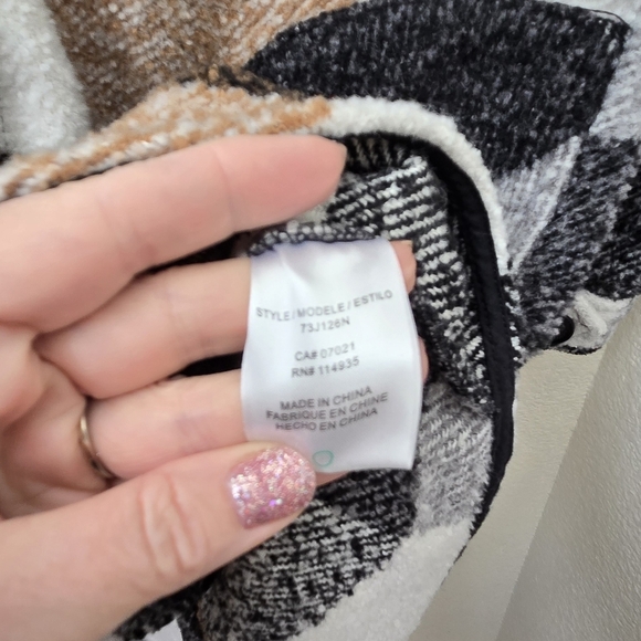 RDI Plaid Teddy Coat Shacket - Picture 8 of 9